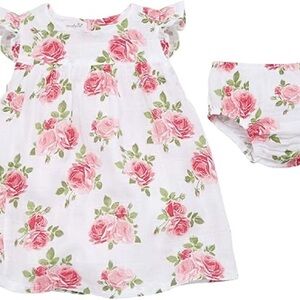 Mudpie Floral Baby Dress with Bloomers